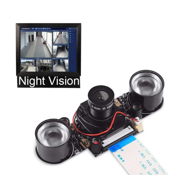 IR-Cut Camera 5 Mp OV5647 Manually Switch Day And Night Mode Module Raspberry Pi 3 Camera with Light - Robodo