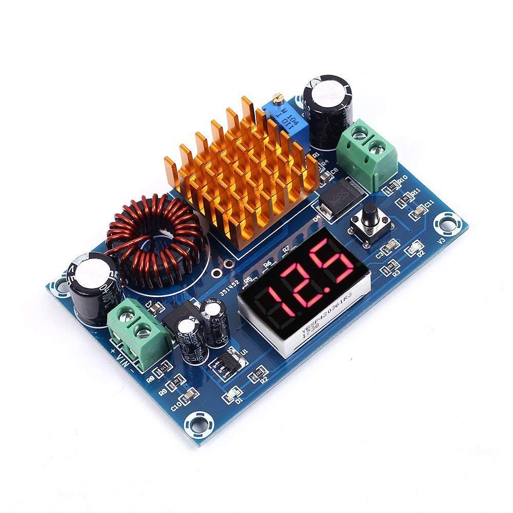 XH-M411 DC-DC Step Up Power Supply Module - 3V-35V To 5V-45V, 5A Max, With USB Output & Voltage Display