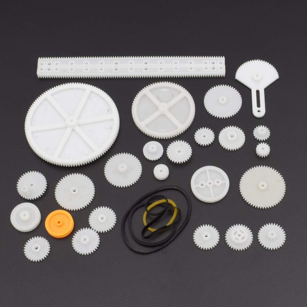 34 kinds of rack and pinion gear bag toy model pulley plastic sharft worm  gear reducer for robot diy kit