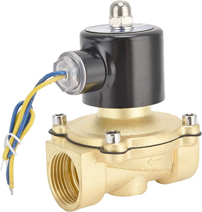 1/2" Ac 220v Normally Closed Brass Electric Solenoid Magnetic Valve For Water Control Easy