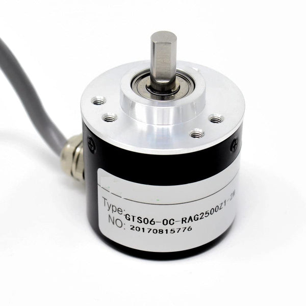 2500 PPR Solid Shaft ABZ 3-Phase 5-24V Incremental Photoelectric Rotary Encoder - Robodo