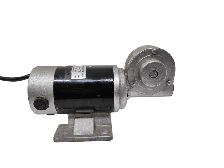 Worm Geared DC Motor 12V to 180V DC 1/10 HP Industrial Gearbox Foot Mounting - RPM Range 35 to 200 - Robodo