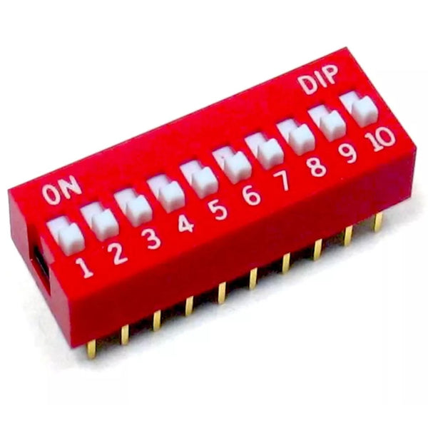 10 Pin Flat Dial switch 2.54mm - Robodo