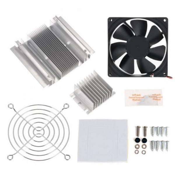 Thermoelectric Peltier/TEC based Refrigeration Cooler kit DC 12V Including All Accessories Fan + Heatsink + Screws - Robodo