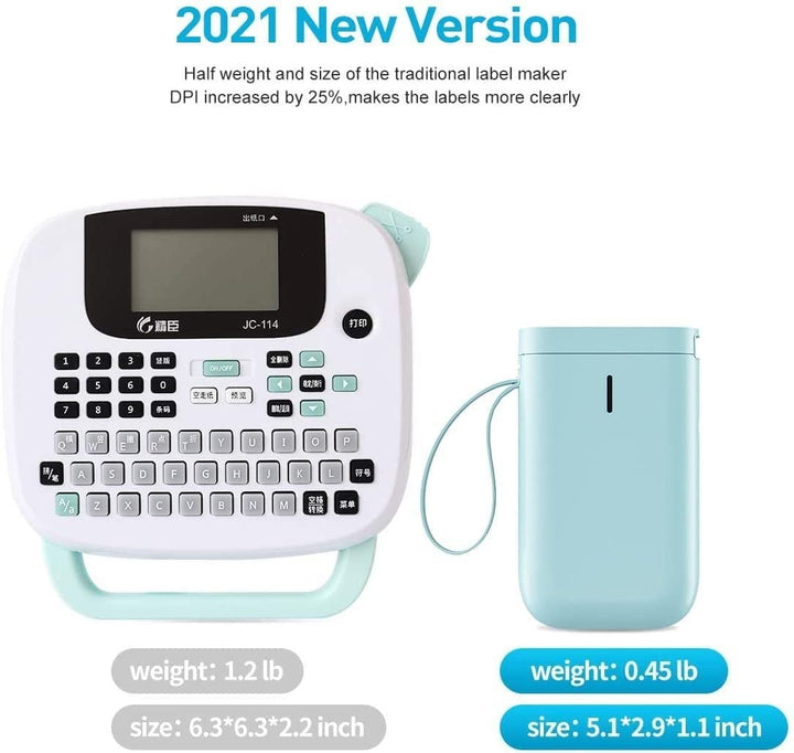 NIIMBOT Label Maker Machine Tape Included D11 Portable Wireless Connection Label Printer Multiple Templates Available for Phone Pad Easy to Use Office Home Organization USB Rechargeable.