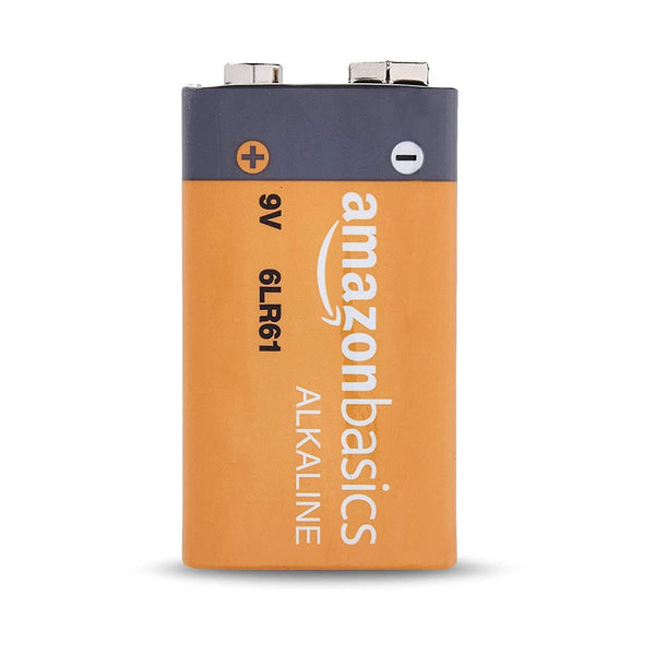AmazonBasics 9 Volt Everyday Alkaline Batteries.