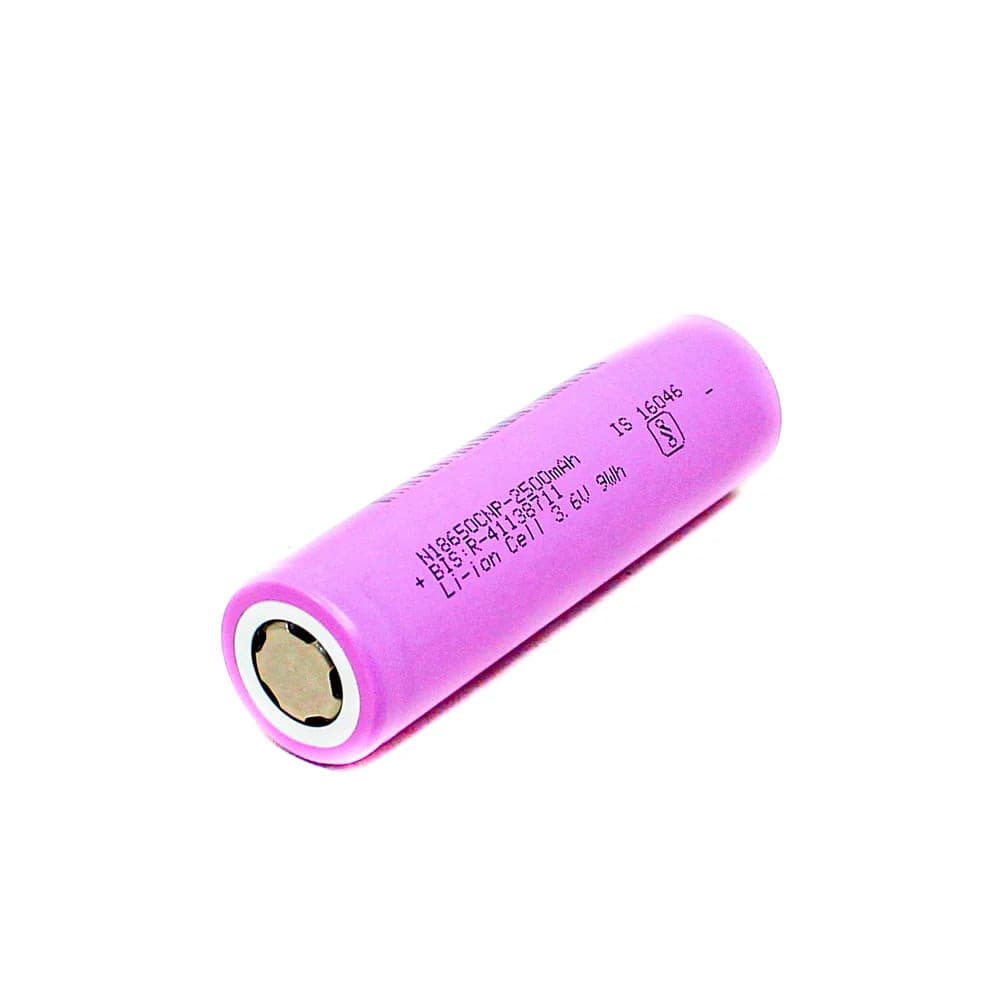 Buy Original SAMSUNG 3.7 v Li ion 2500mAh 18650 Battery In India