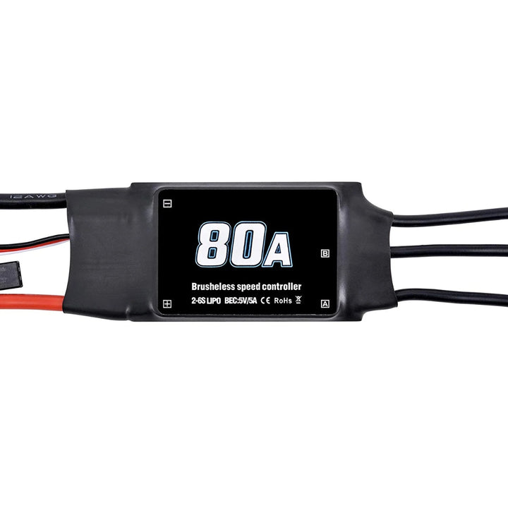 80A ESC 2-6S Brushless ESC Speed Controller for RC Drone.