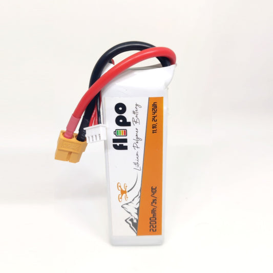 Flipo 2200mAh 3S 40C/80C (11.1V) Lithium Polymer Battery Pack LIPO.