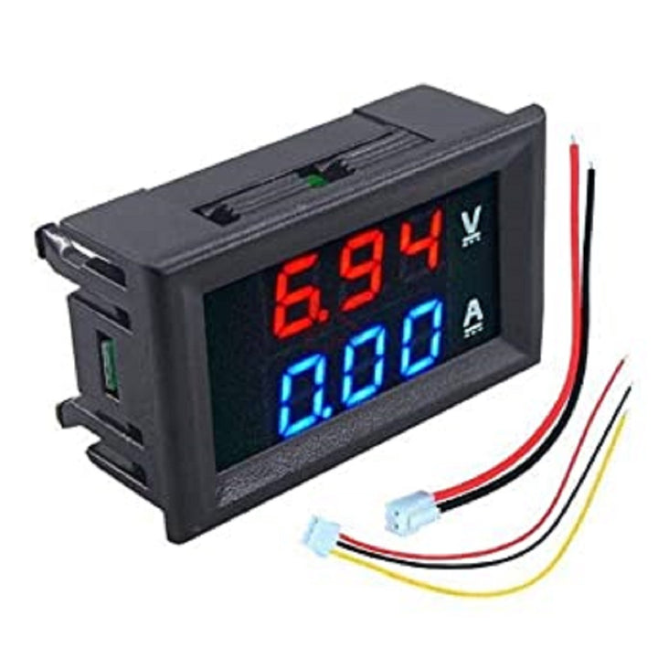 0.28 inch Digital Voltmeter Ammeter DC 100V 50A LED Amp Volt Meter (1 pcs).