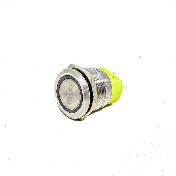 GREEN 16 mm 12V-24 V LATCHING Metal Switch - Robodo