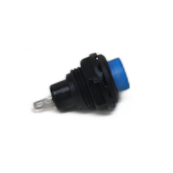 Blue R13-502 12MM 2PIN Momentary Self-Reset Round Cap Push Button Switch - Robodo