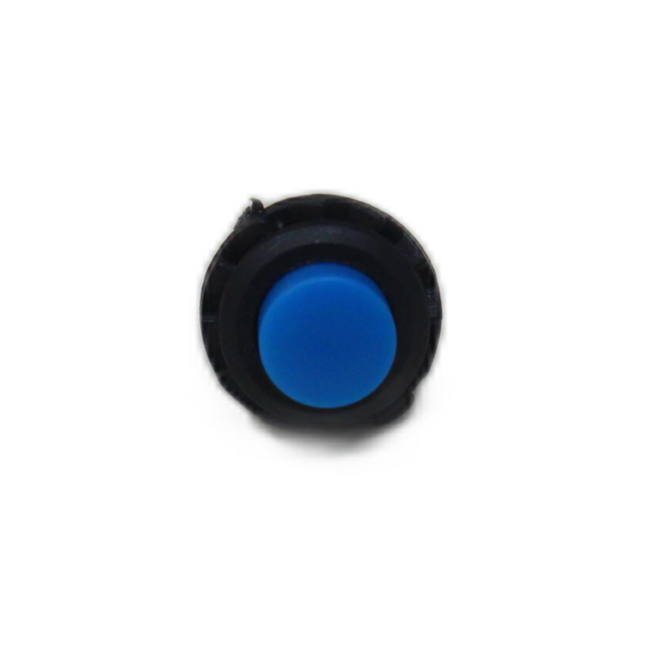 Blue R13-502 12MM 2PIN Momentary Self-Reset Round Cap Push Button Switch - Robodo