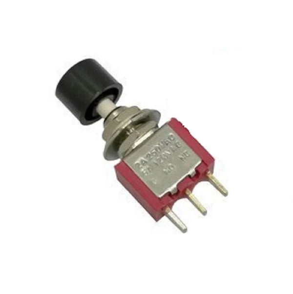 Black DS-612 6MM 3PIN Mini Momentary Self- Reset Automatic Return Push Button Switch - Robodo