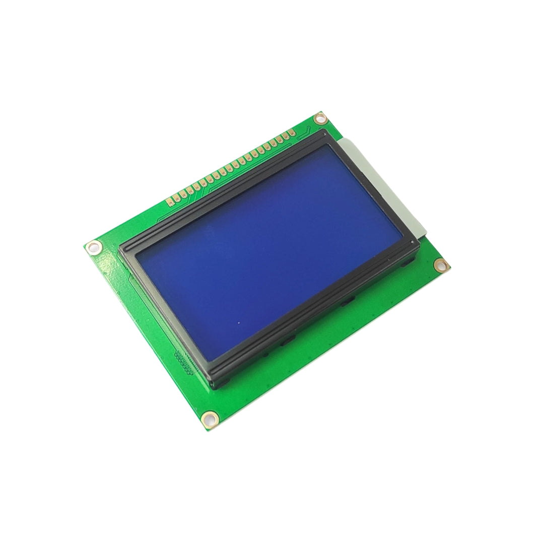 128X64 Graphic LCD Module -Serial Interface | 12864 Blue | Robodo