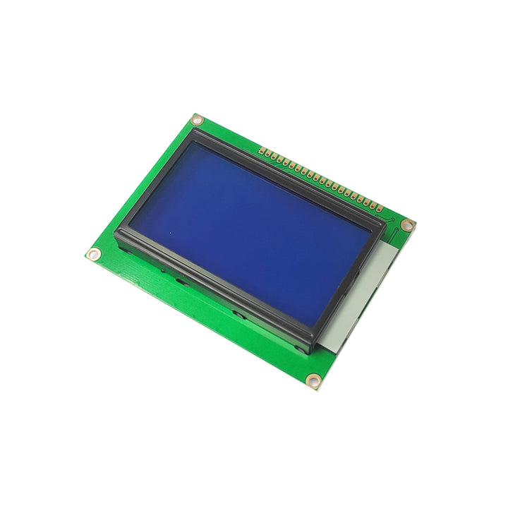 128X64 Graphic LCD Module -Serial Interface | 12864 Blue - Robodo