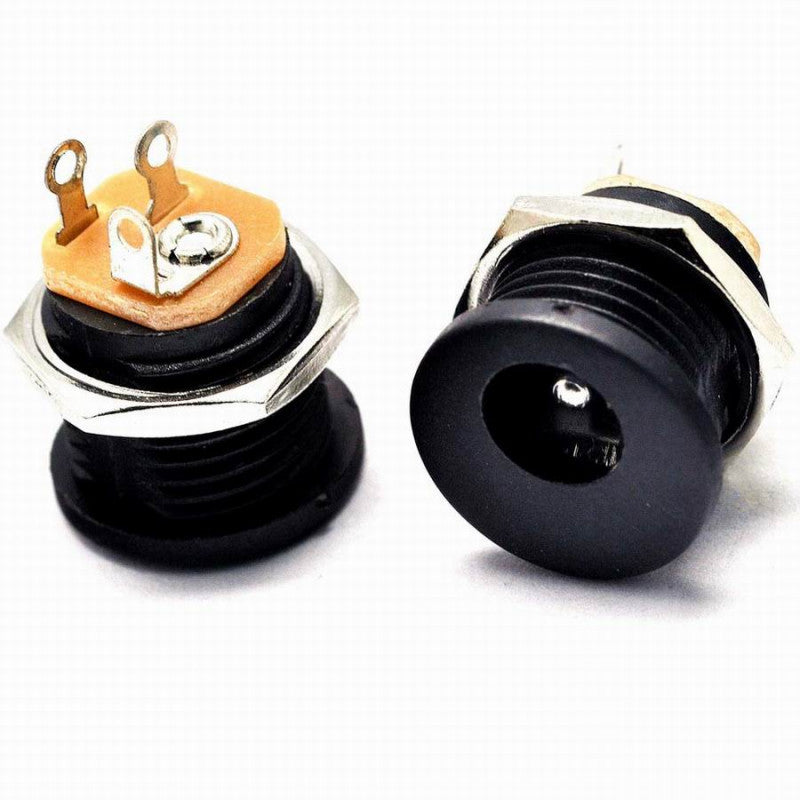 Dc Socket Kit DC Power Supply Socket Male Jack Connector - Round Panel Chasis Mount ...