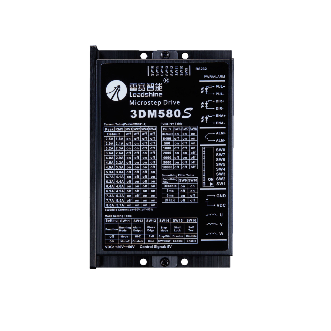 Leadshine 3DM580S 20-50 VDC 3-Phase Digital Microstep Drive | Robodo