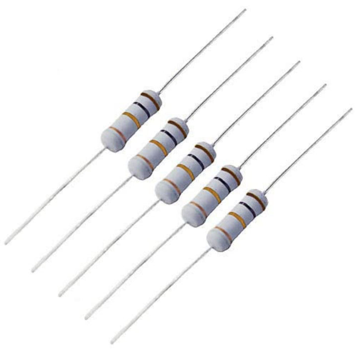 10K Ohm Carbon Film Resistance 1W Resistor (10 pcs) - Robodo