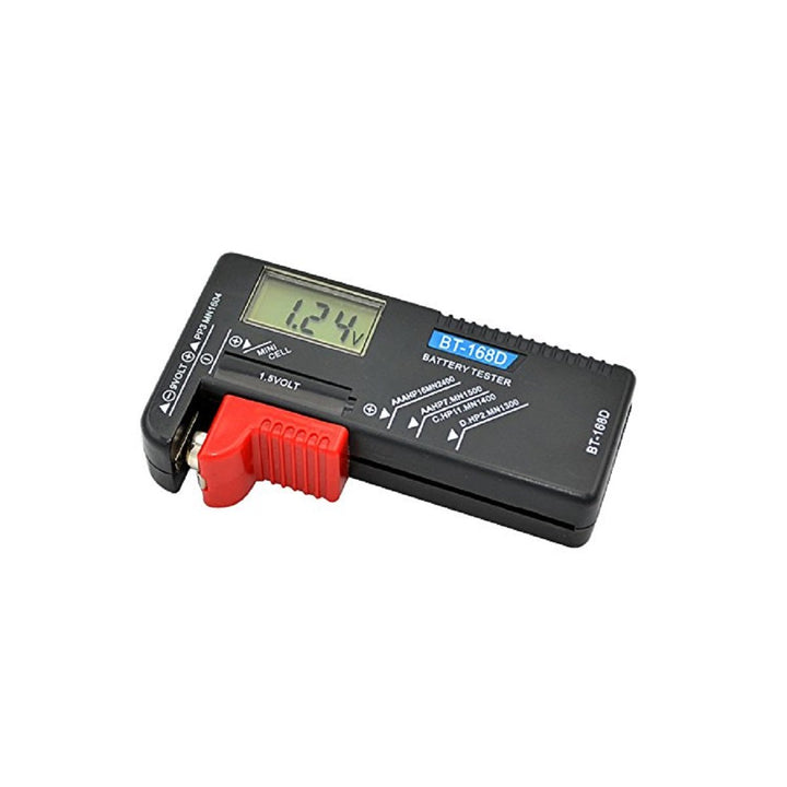 Digital Battery Tester BT-168 Pro Voltage Indicator for 1.2V-4.8V AA AAA C D 9V 3V 18650 16340 14500 Lithium Battery - Robodo