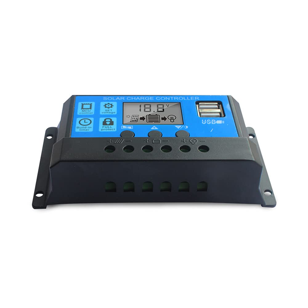 30A Intelligent LCD Solar Controller, Solar Panel USB Port Solar Panel ...