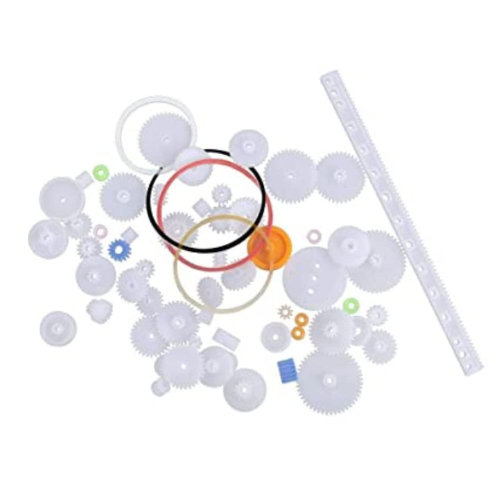 Miniature Rack Gear 75 pcs/lot different type mini gear Plastic Crown Gear Set DIY Rack ...