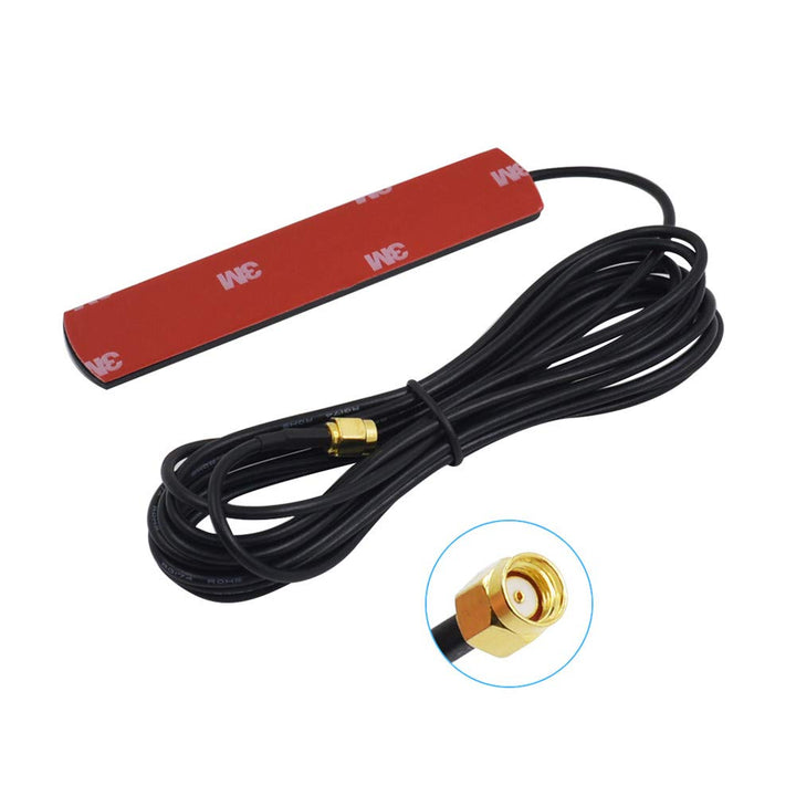 GSM Antenna Dlenp 2dbi/3dbi Patch Antenna RP-SMA Male Connector Gsm Aerial RG174 With 3M Length Cable for GSM Aerial - Robodo