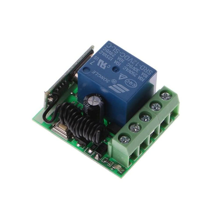 433Mhz Universal Wireless Remote Control Switch DC 12V 10A 1CH Relay ...