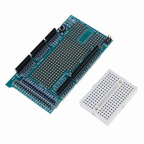 Prototype Shield V3.0 For Arduino Mega with breadboard - Robodo