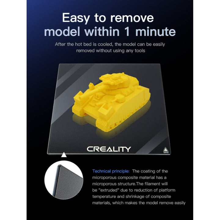 Creality Ender-3 V2 Carborundum Glass Platform 235*235*4mm Tempered Glass Plate Build Surface for Creality 3D Printer - Robodo