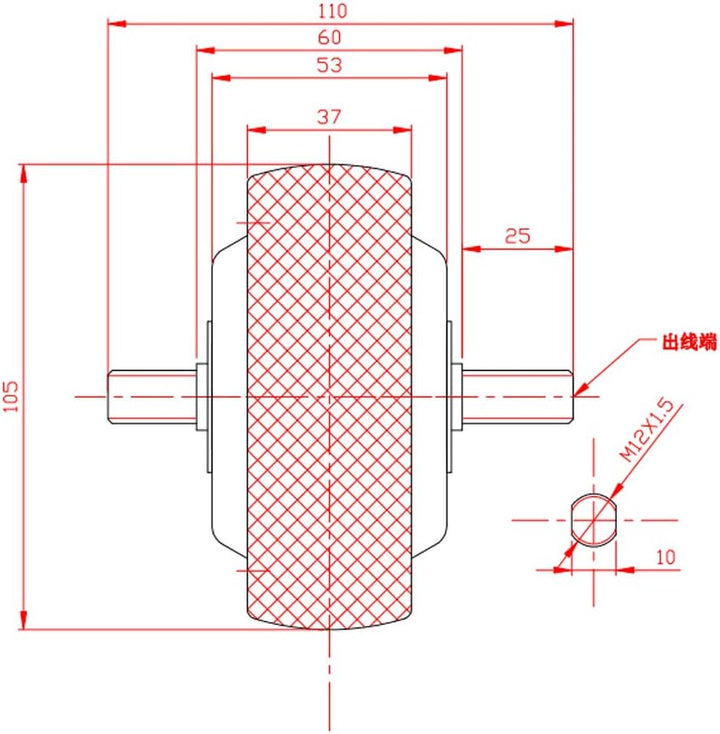 24V 36V 200W 4 Inch Brushless Hub Motor Mini Scooter Motor Wheel 105mm Diameter Platform Gearless Motor Wheel - Robodo