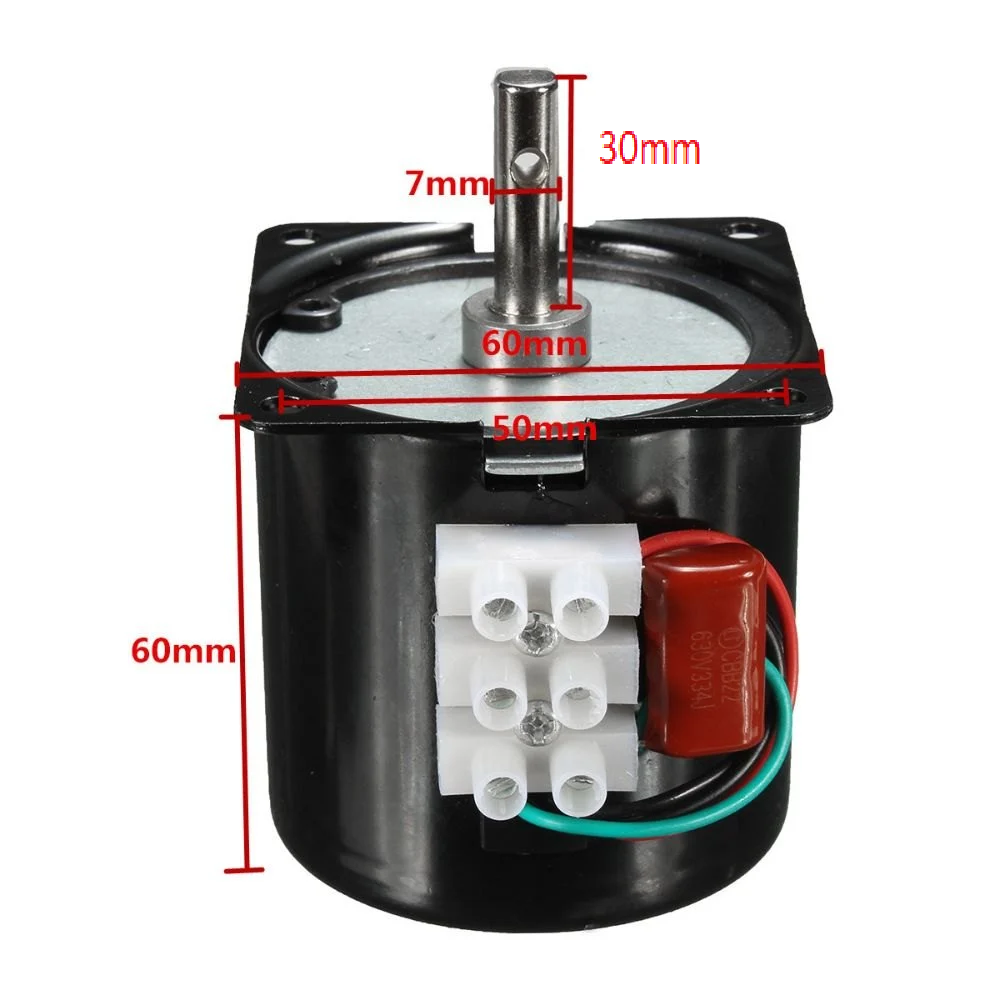 AC220V 14W 60KTYZ Permanent Magnet Synchronous Motor 20 RPM/MIN | Robodo