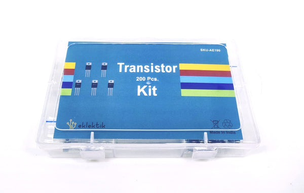 Eklektik Transistor Kit, 200 Pcs 10 Values BC337 BC327 2N2222 2N2907 2N3904 2N3906 S8050 S8550 A1015 C1815 Assortment - Robodo