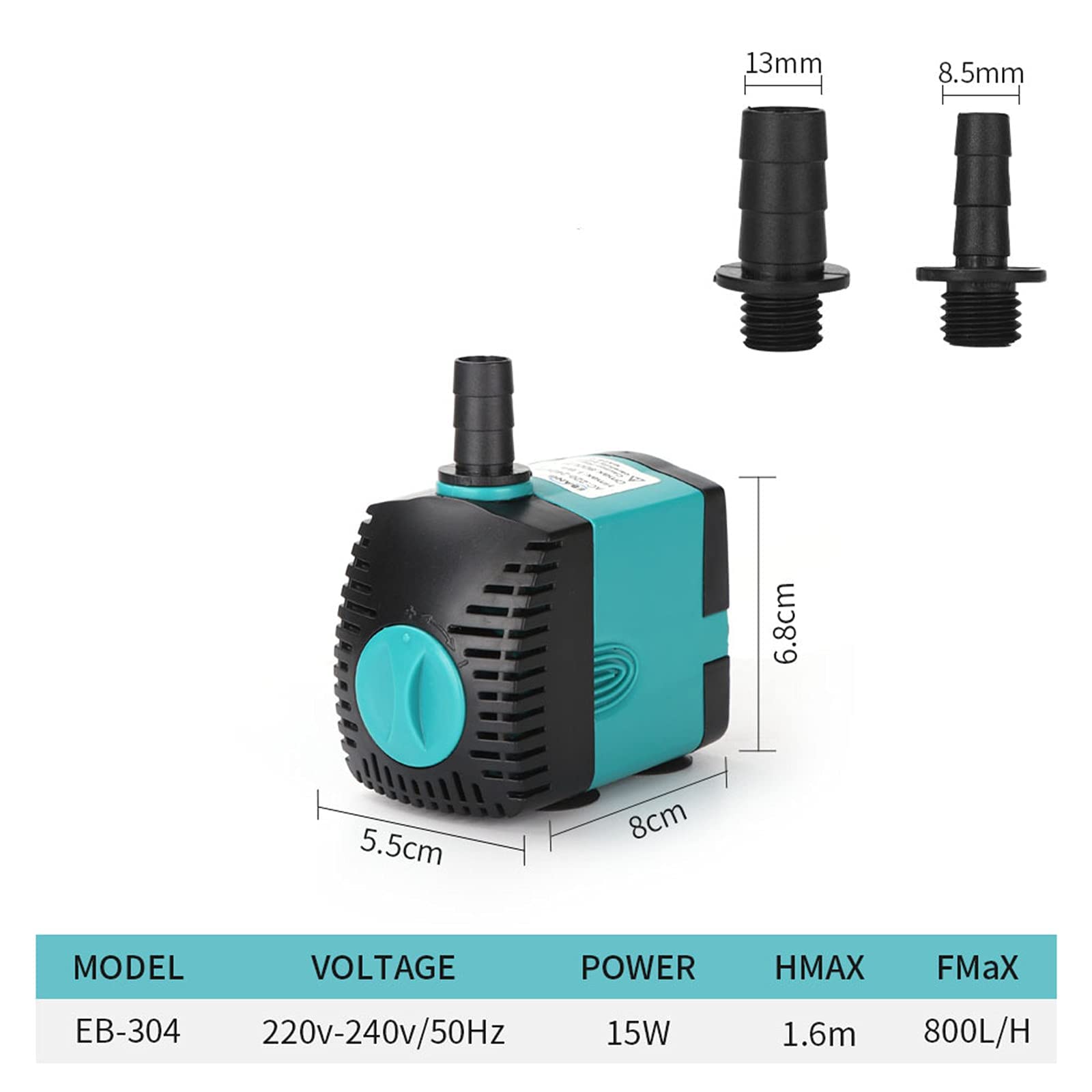PULACO 400GPH Submersible Water Pump – 25W Fountain Pump With 5ft Tubing, 100% Satisfaction