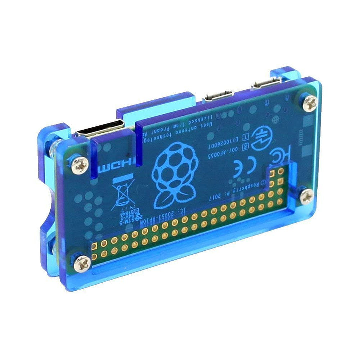 Raspberry Pi Zero Starter Kit for Raspberry Pi Zero W and Pi Zero 1.3 (Acrylic Blue) - Robodo