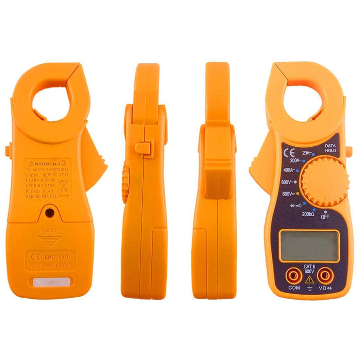 Portable LCD Digital Clamp Ampere AC DC Voltage Multi Meter Current OHM ...