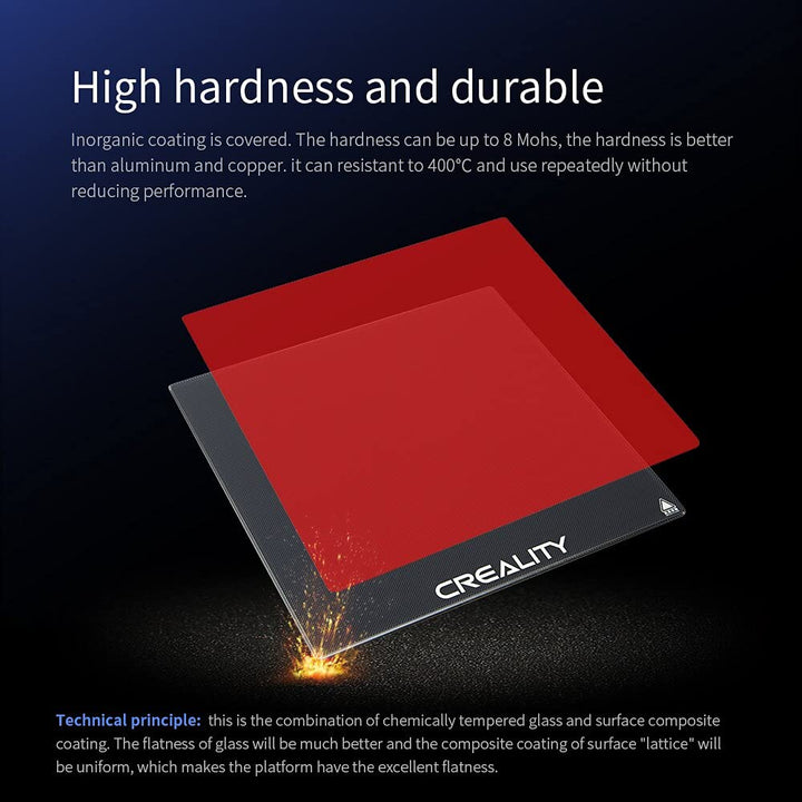Creality Ender-5 Pro/ Ender-3 Pro Carborundum Glass Platform 235*235*4mm Tempered Glass Plate Surface for 3D Printer - Robodo