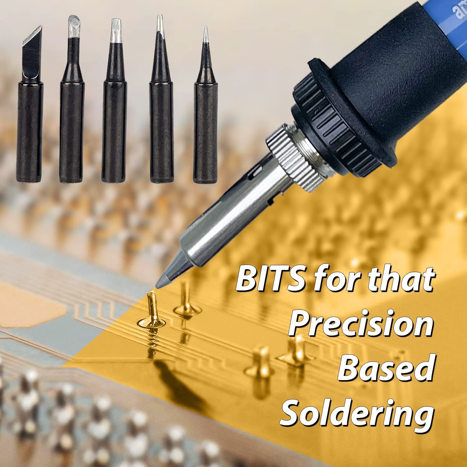 Soldering Bit Kit Bits for Soldering Iron Premium 60W | Robodo