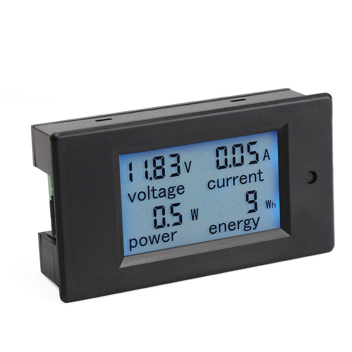 Power Monitor 4 in 1 Digital Voltmeter/Ammeter/Power Meter/Energy Meter DC 6.5~100V/100A/10kW/9999kWh Multifunction Digital Meter + Resistor shunt - Robodo