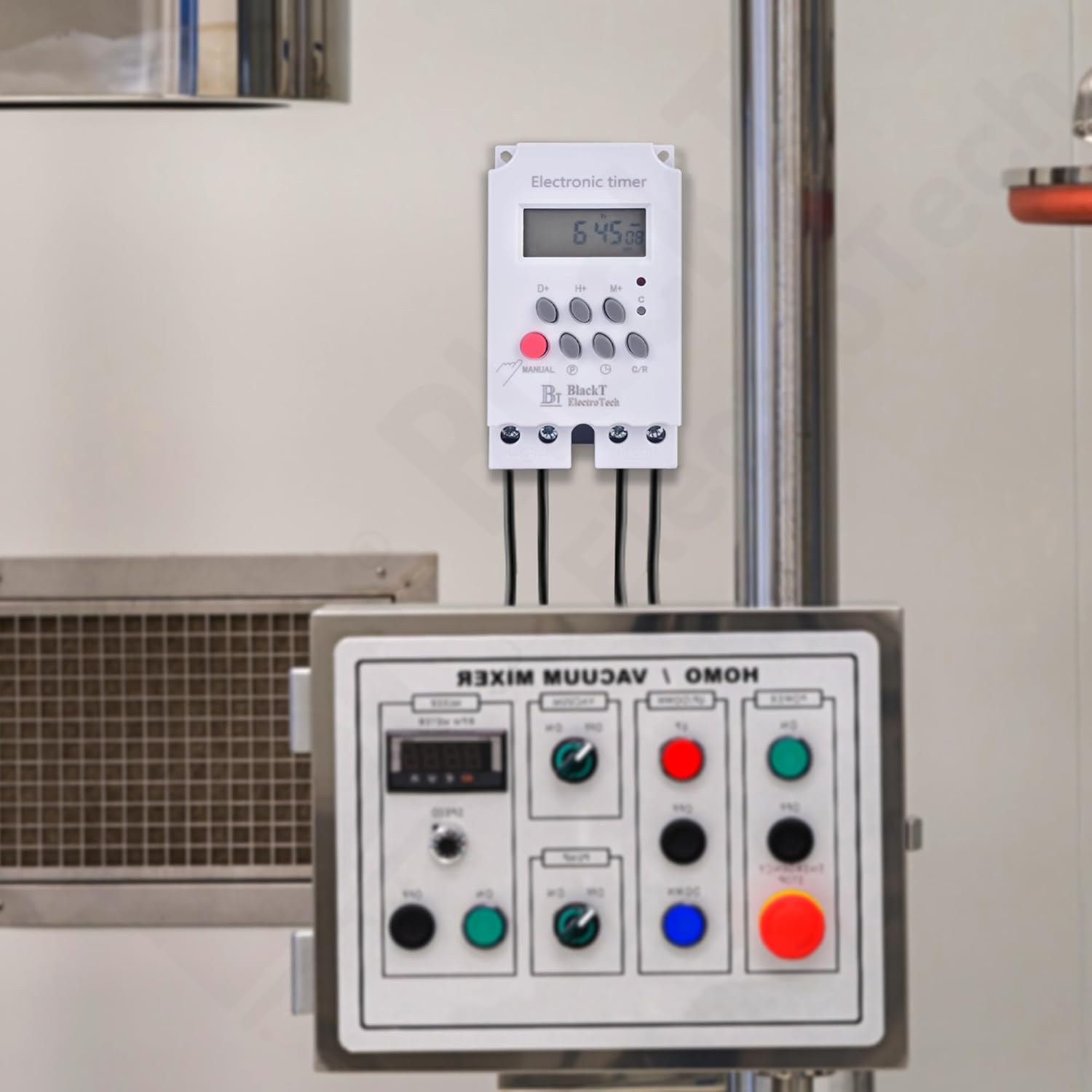 Digital Timer Switch Relay DIN Rail, Programmable Automatic On/Off ...