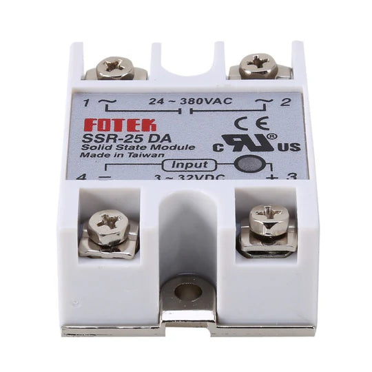 Solid State Module Relay 25da Solid State Relay Module SSR-25DA 25A /250V 3-32V DC Input 24-380VAC ...