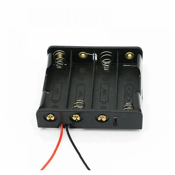 4 x AA Battery Holder Box, Without Cover (1 pcs)