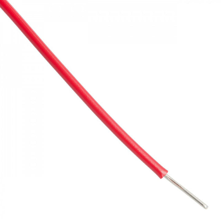 Single Strand Hookup Wire - 25AWG (Gauge) - Red - 5 metre - Robodo