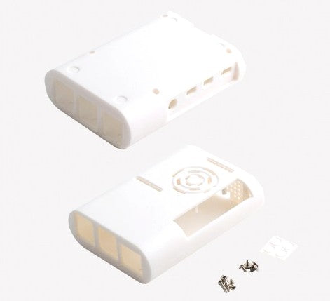 Raspberry Pi 4 White Compact ABS Case - Robodo
