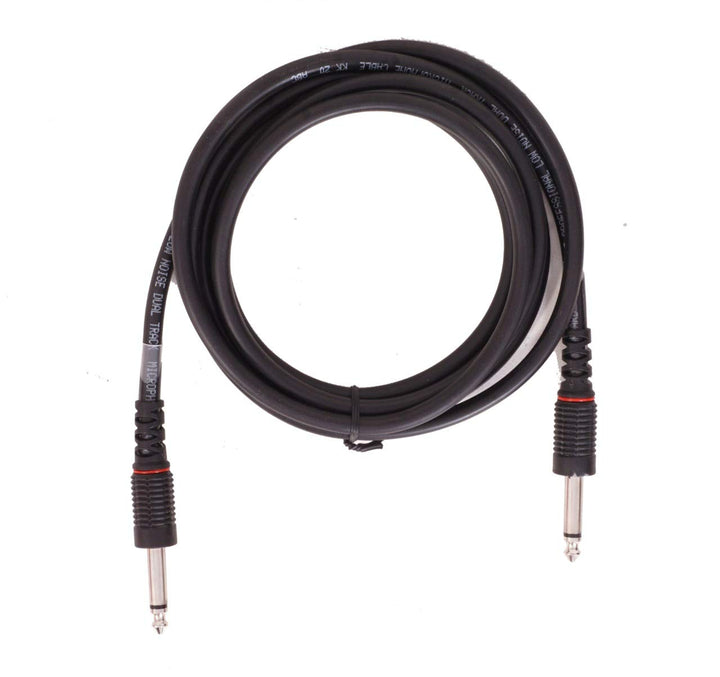 6.35mm to 6.35mm Jack Mono to Mono Audio Cable for Mixer, Electric Guitar, Amplifier, Stereo Speaker 6.35mm Male Record Line (Black, 4 Meter) - Robodo