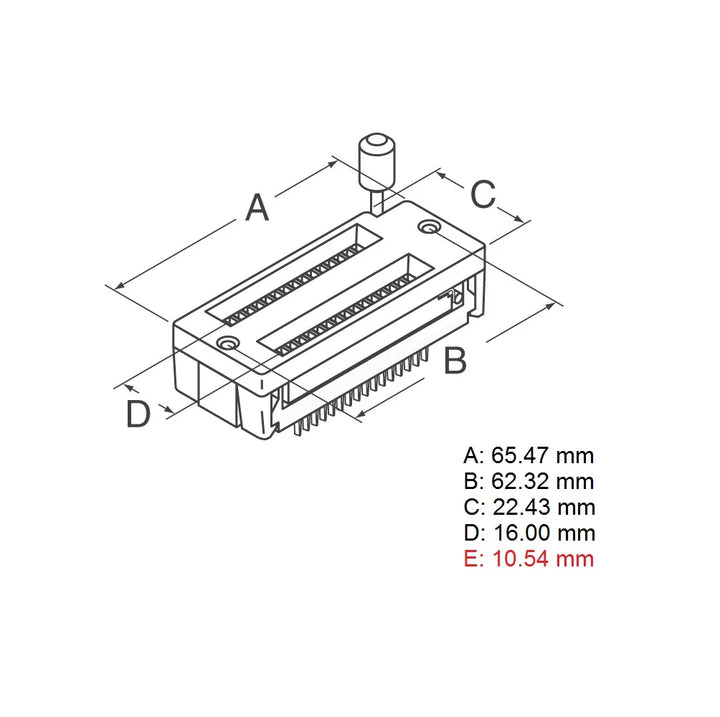 40 Pin ZIF Socket - Robodo