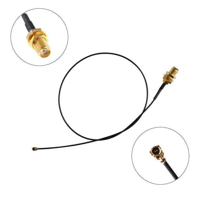 SMA Female to U.FL 300mm /30cm Long ULF to SMA Female Connector Antenna WiFi Pigtail Cable IPX to SMA Extension - Robodo