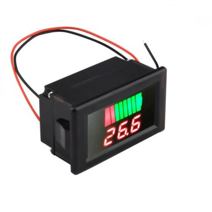 12V-60V DC Lead-Acid Digital Battery Capacity Indicator Charge Tester Voltmeter - Robodo