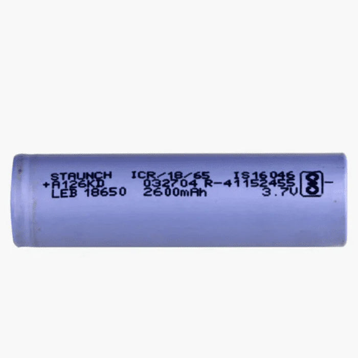 3.7V 2600mAh 18650 Battery - Robodo