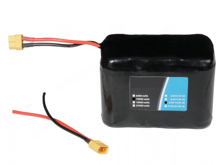 PREMIUM LIFEPO4 RECHARGEABLE BATTERY 12V 12000MAH (4S2P) 8.4V TO 14.6V - Robodo